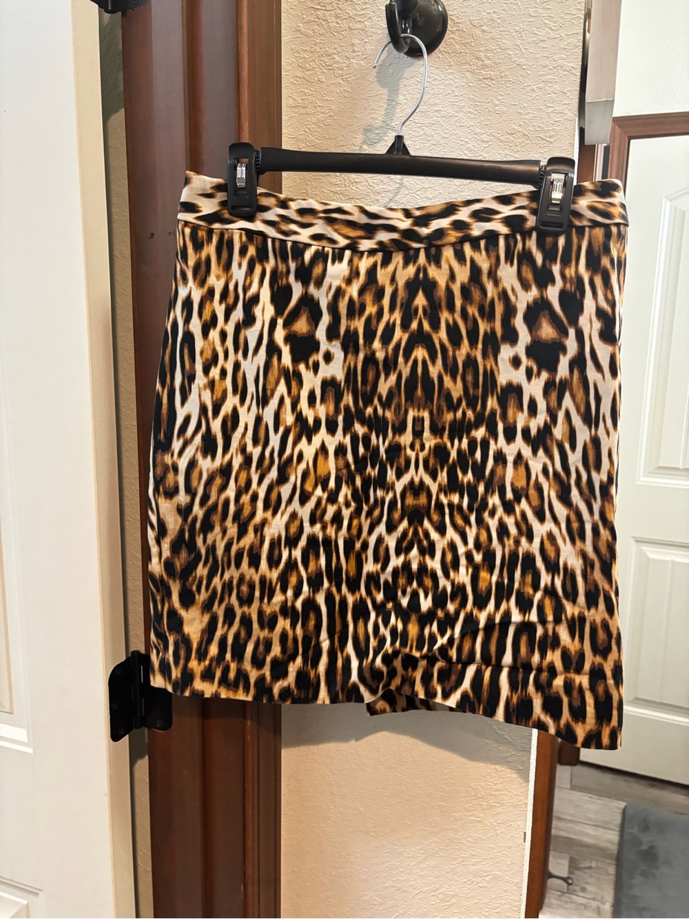 Worthington Leopard-Print Mini Skirt - Brown, Black